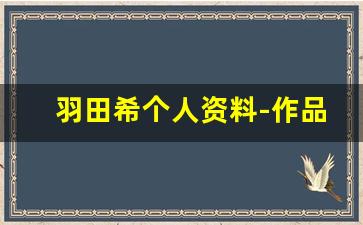 羽田希个人资料-作品
