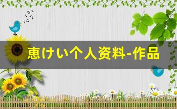 恵けい个人资料-作品
