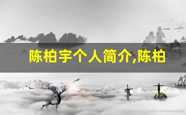 陈柏宇个人简介,陈柏宇作品介绍