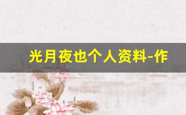 光月夜也个人资料-作品