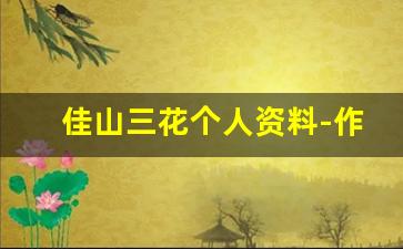 佳山三花个人资料-作品