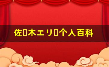 佐々木エリー个人百科,佐々木エリー作品大全