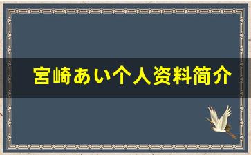 宮崎あい个人资料简介,宮崎あい作品大全
