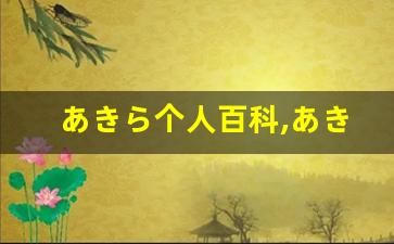 あきら个人百科,あきら作品大全