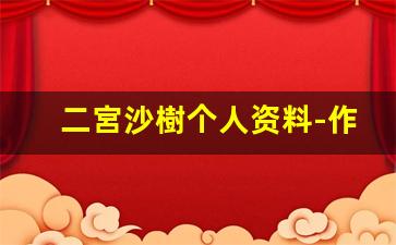 二宮沙樹个人资料-作品
