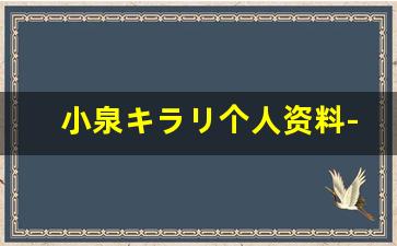 小泉キラリ个人资料-作品