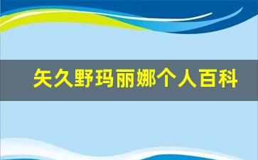 矢久野玛丽娜个人百科,作品资料