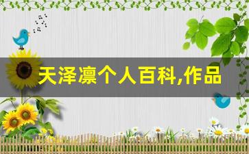 天泽凛个人百科,作品资料