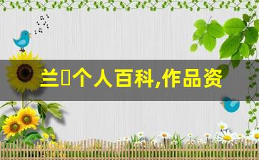 兰々个人百科,作品资料