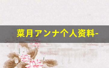 菜月アンナ个人资料-作品