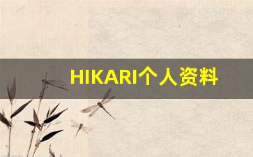 HIKARI个人资料简介,HIKARI作品大全