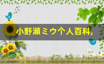 小野瀬ミウ个人百科,小野瀬ミウ作品大全