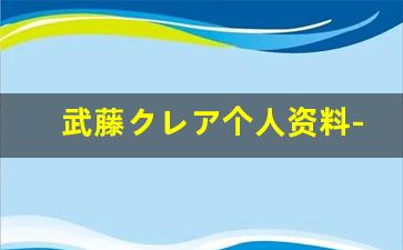武藤クレア个人资料-作品