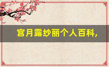 宫月露纱丽个人百科,作品资料