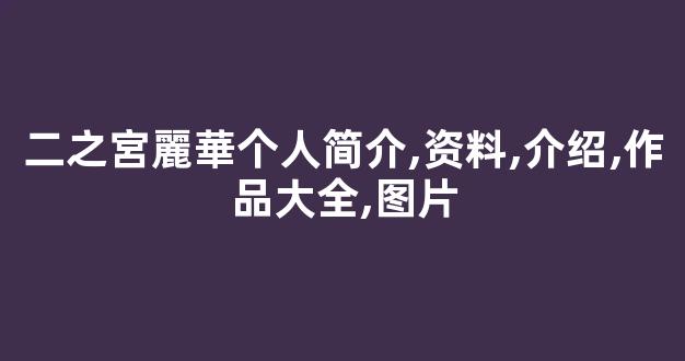 二之宮麗華个人简介,资料,介绍,作品大全,图片