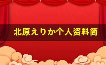 北原えりか个人资料简介,北原えりか作品大全