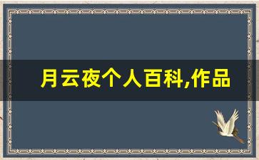 月云夜个人百科,作品资料