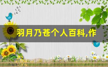 羽月乃苍个人百科,作品资料