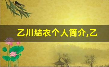 乙川結衣个人简介,乙川結衣个人作品大全