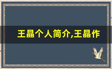 王晶个人简介,王晶作品介绍