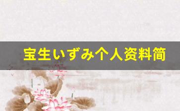 宝生いずみ个人资料简介,宝生いずみ电影作品大全