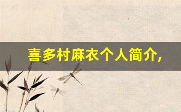 喜多村麻衣个人简介,艺术作品大全