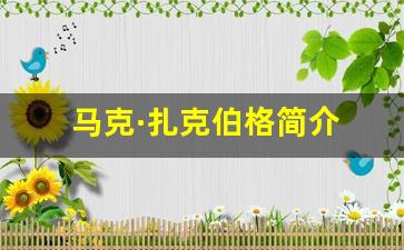 马克·扎克伯格简介