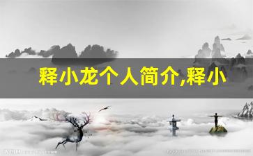 释小龙个人简介,释小龙作品介绍