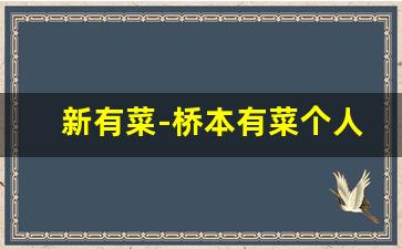 新有菜-桥本有菜个人百科,作品资料