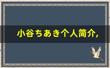 小谷ちあき个人简介,小谷ちあき作品大全