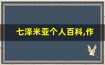 七泽米亚个人百科,作品资料