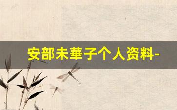 安部未華子个人资料-作品