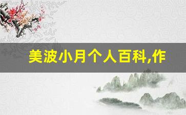 美波小月个人百科,作品资料