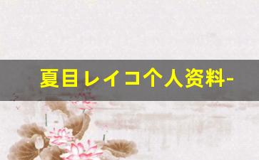夏目レイコ个人资料-作品