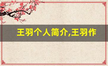 王羽个人简介,王羽作品介绍