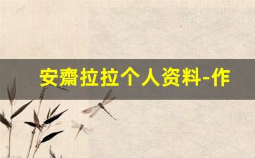 安齋拉拉个人资料-作品
