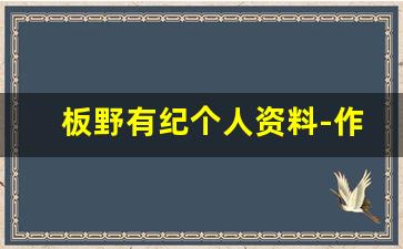 板野有紀个人资料-作品