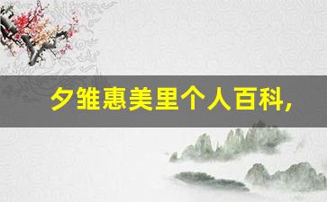 夕雏惠美里个人百科,作品资料