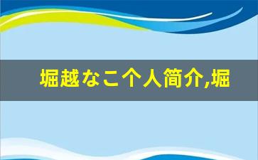 堀越なこ个人简介,堀越なこ个人作品大全