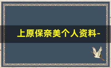 上原保奈美个人资料-作品